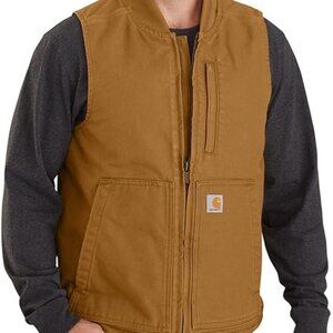 Cahartt Washed Duck Insulated Rib Collar Vest